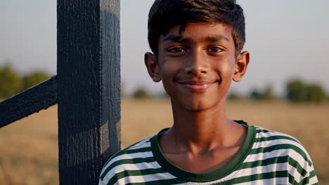 portrait of a smiling boy