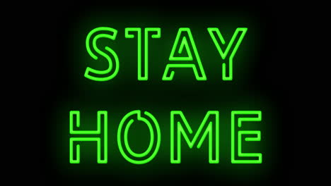 Flashing-green-STAY-HOME-Covid-19-Coronavirus-sign-on-and-off-with-flicker