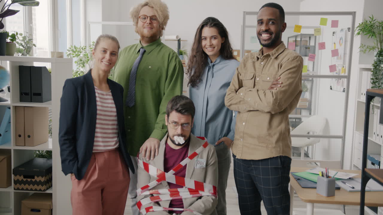 Team Photo with a Bound Colleague