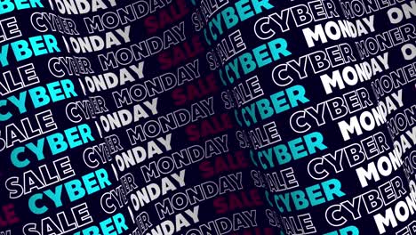 cyber monday sale seamless motion graphic background