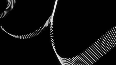 abstrakte weiße linien auf schwarzem hintergrund