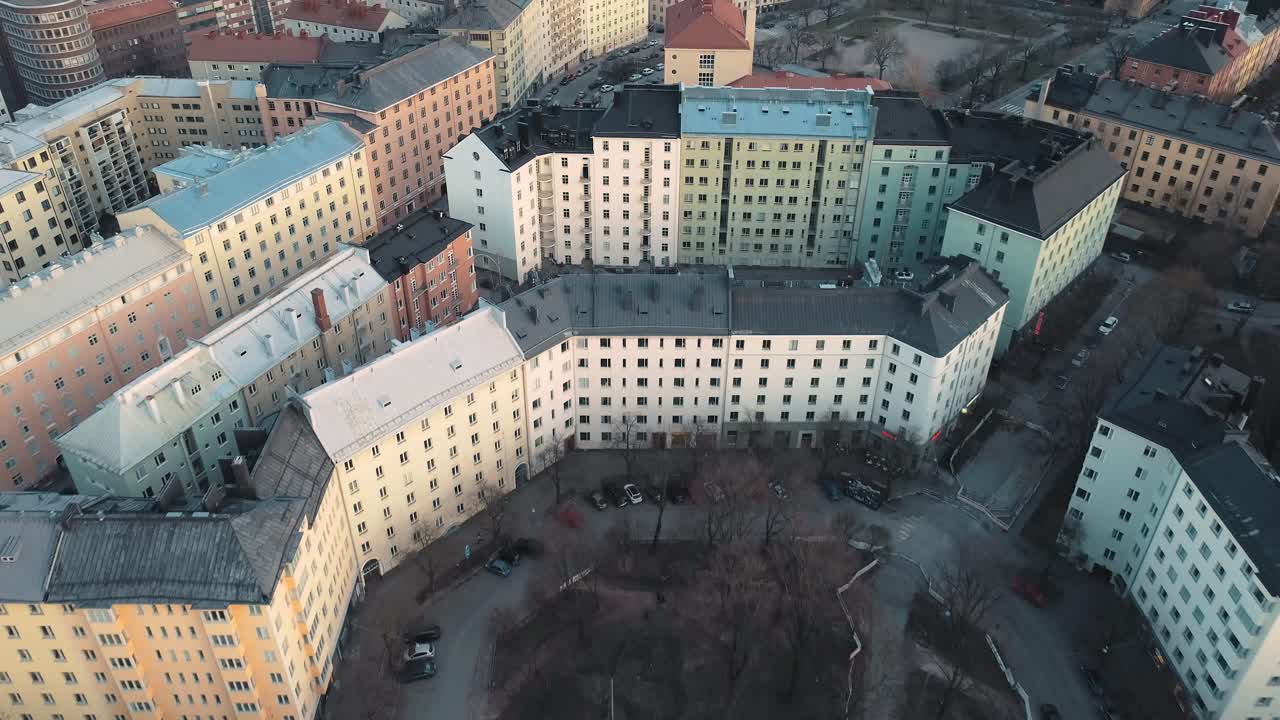 헬싱키의 항공 샷