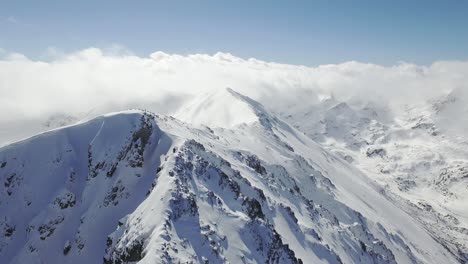 snowy mountain peaks