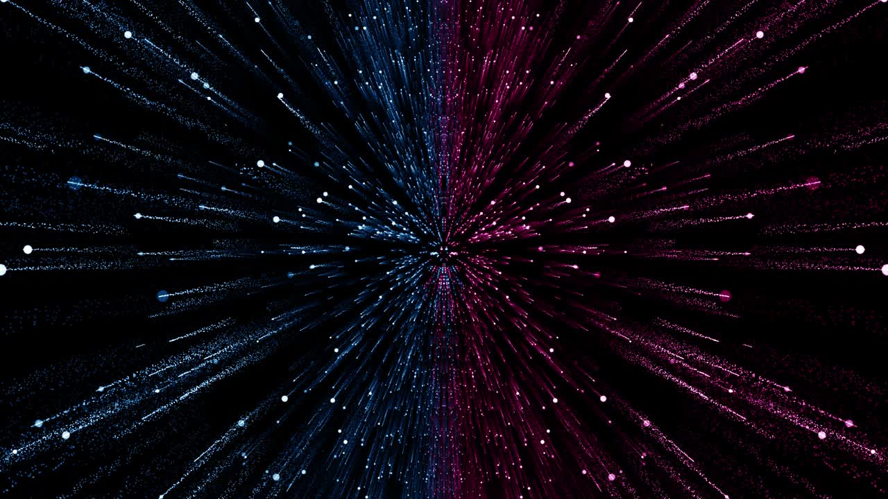 partículas azul rosa evento juego tráiler títulos escenario de concierto cinematográfico bucle de fondo