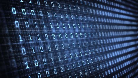 Binary code in the future digital abstract background