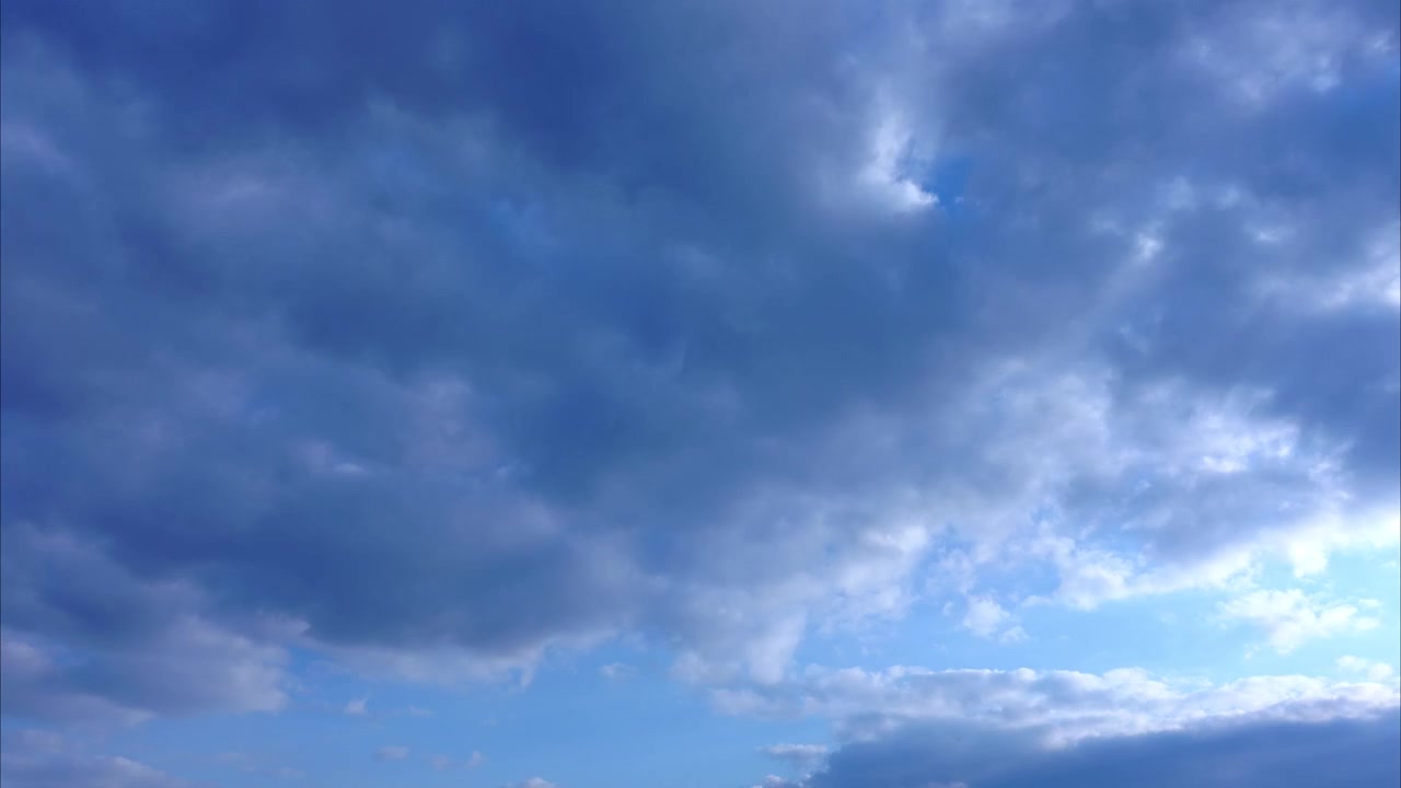 Nuvole nel cielo. Time lapse