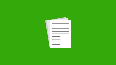 lista de icono animado plano en el fondo de la pantalla verde. animación de video 4k.