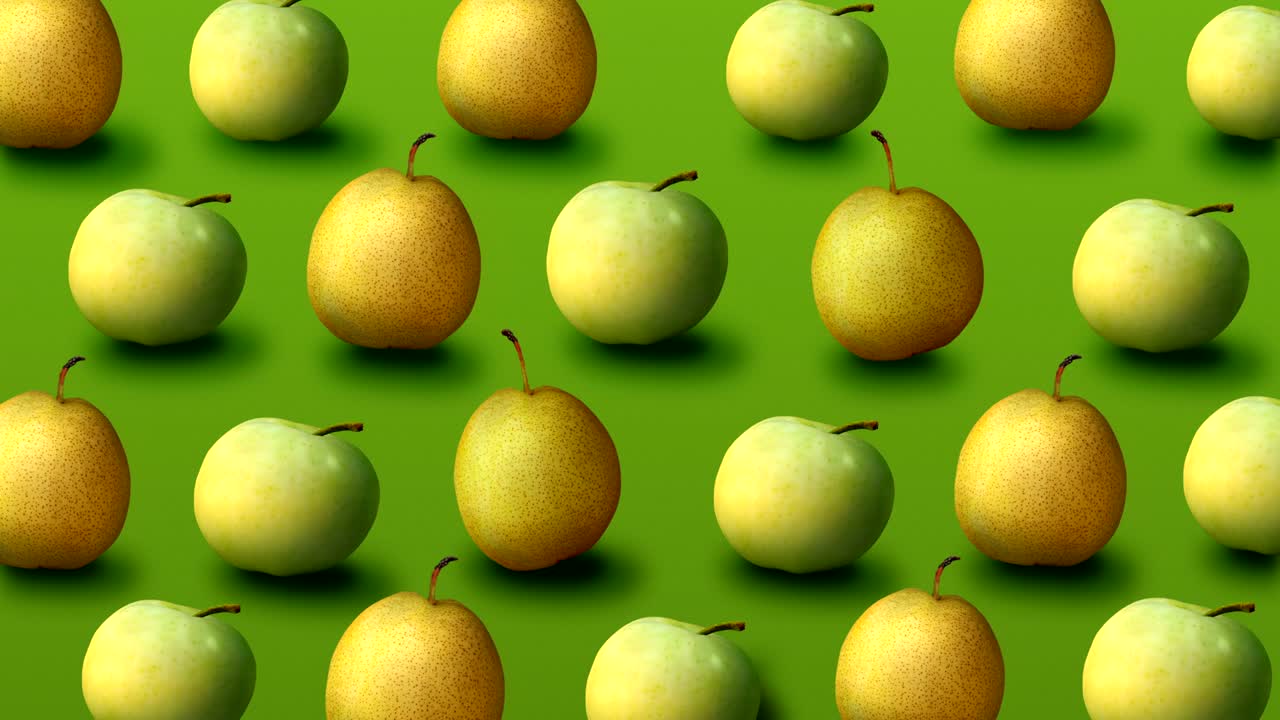 Fresh apples and pears