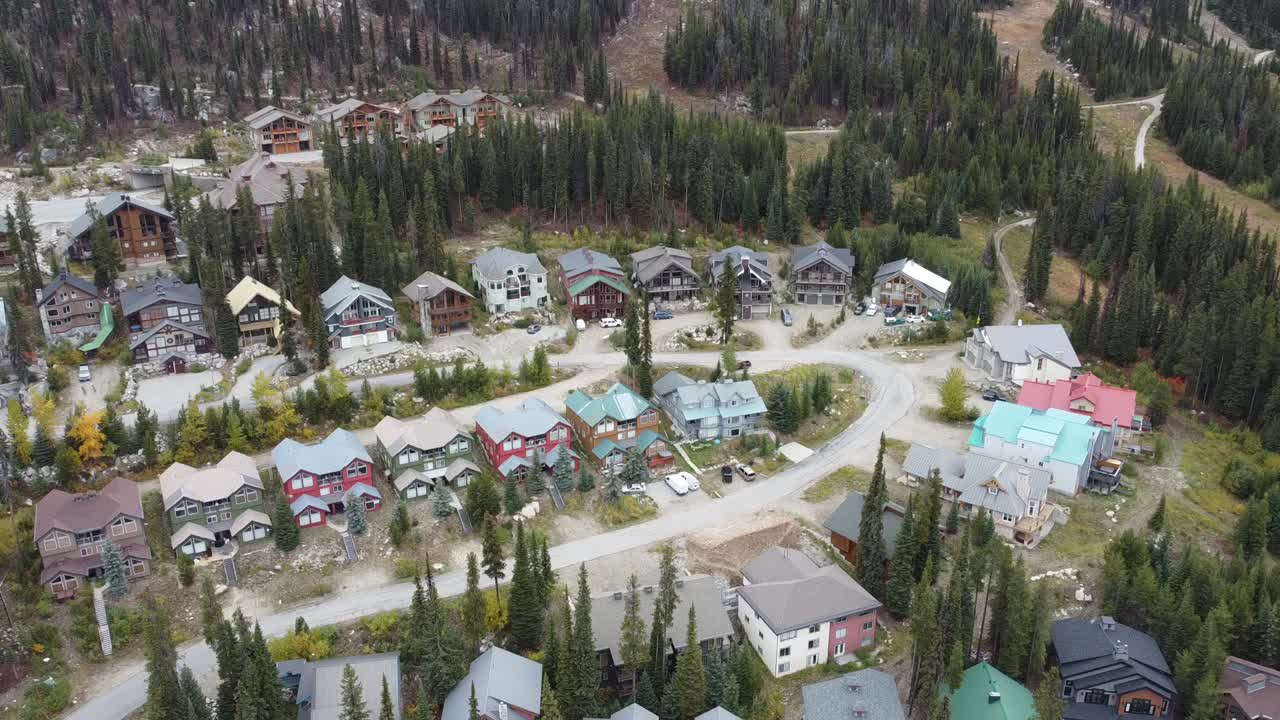 Aerial View of Mountain Resort Community