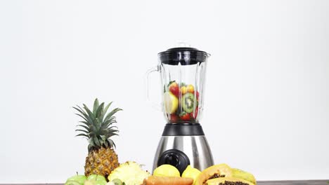 Various-fruits-and-vegetables-in-blender-