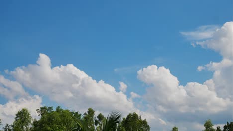 cloud moving in time-lapse seen.