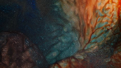 swirling effect of multicolor inks