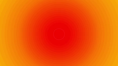 layers of gradual circles undulate up and down. animation of abstract shapes.  a background of imagination and creativity. the color is red and orange.