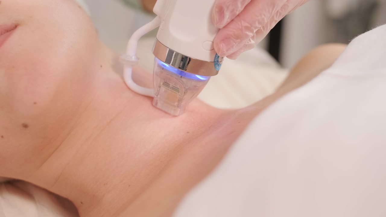 현대 화장품 클리닉에서 마이크로 바늘 rf 리프팅 절차