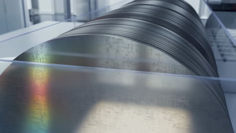 stack of silicon wafers for semiconductor manufacturing