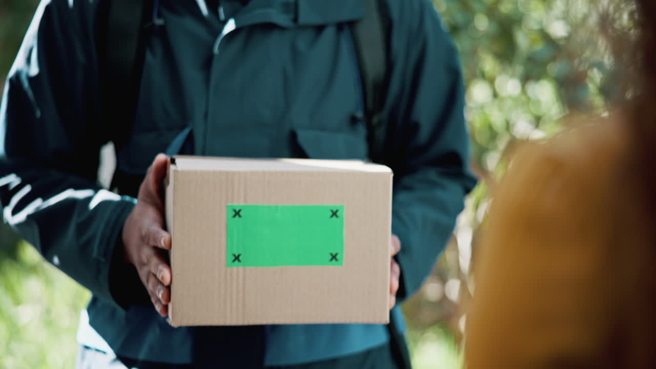 Woman Receiving a Package