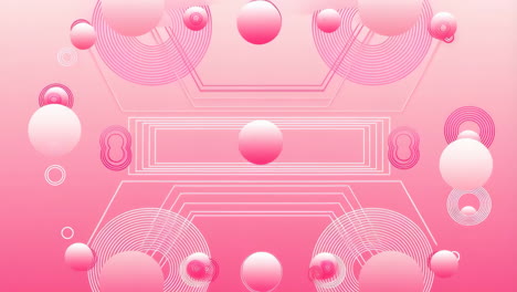 abstract pink geometric shapes background