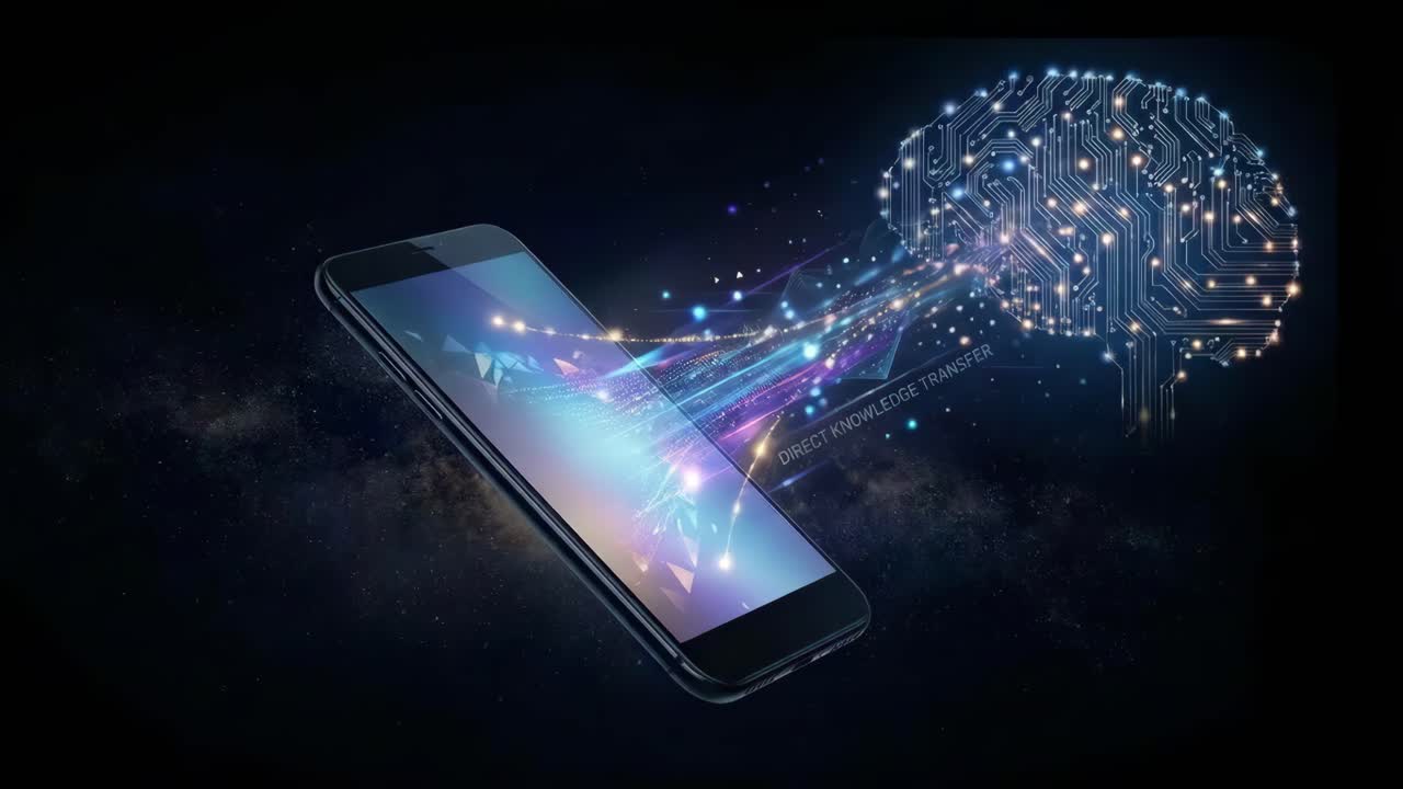 Smartphone powered Artificial Intelligence for direct knowledge transfer