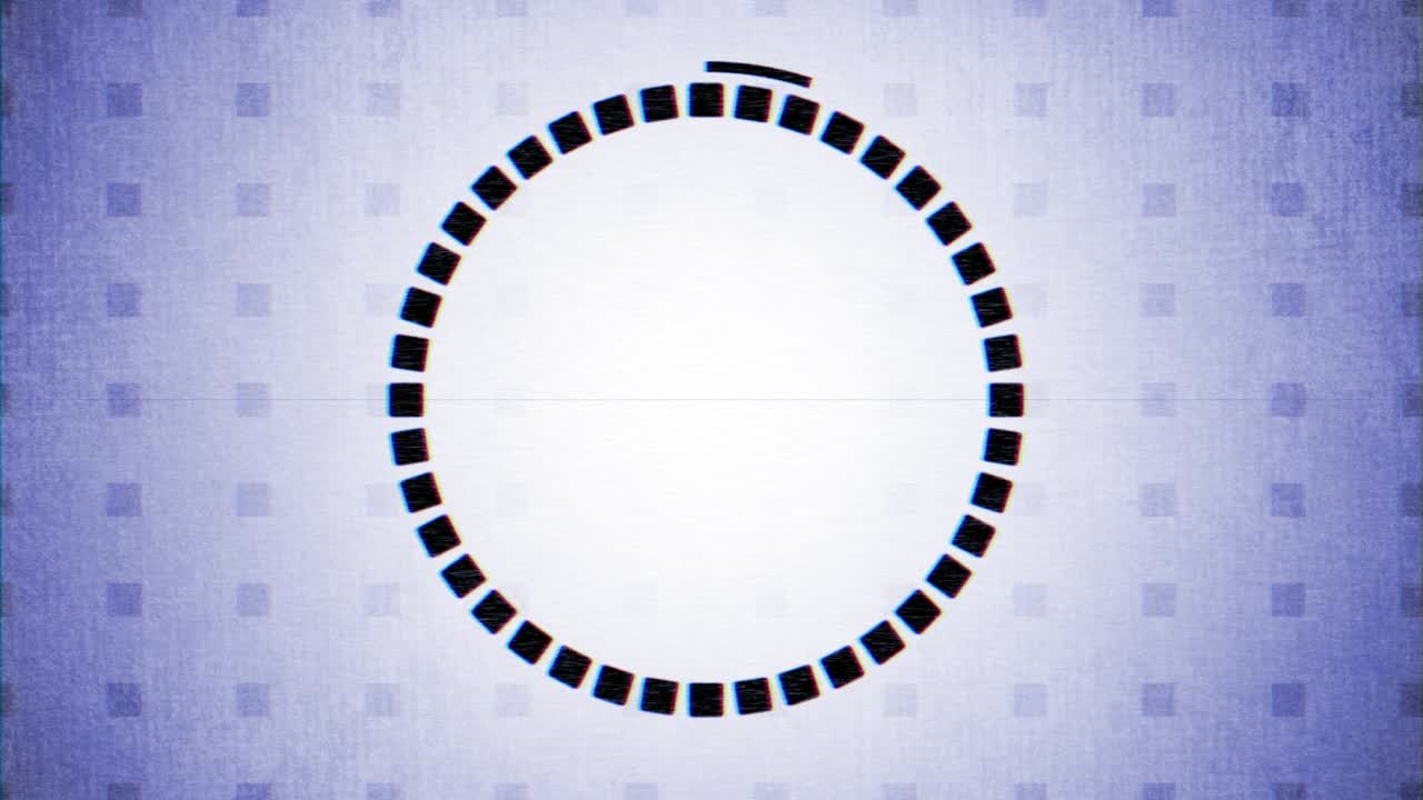 90년대 스타일의 레트로 블루 필름 카운트다운