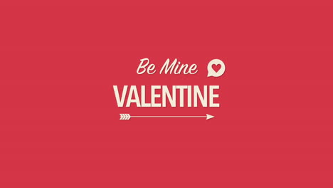 Be-Mine-Valentine-with-arrow-and-heart-on-red-gradient