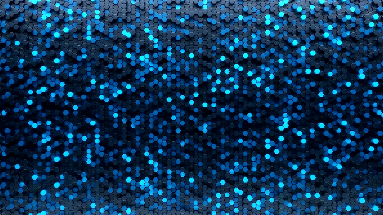 추상적인 파란색 육각형 모션 배경