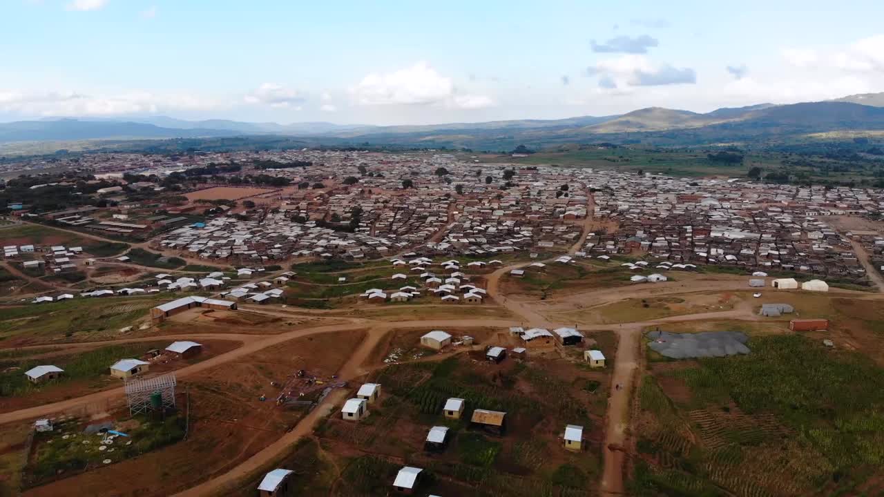 말라위의 작은 아프리카 마을, 중앙 아프리카 여행, 항공