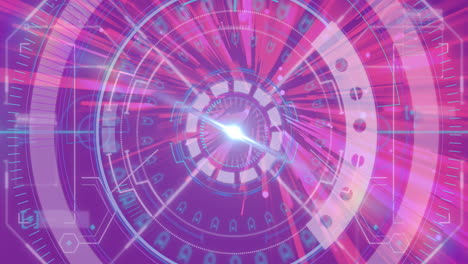 animación del procesamiento de datos a través del escaneo de visores