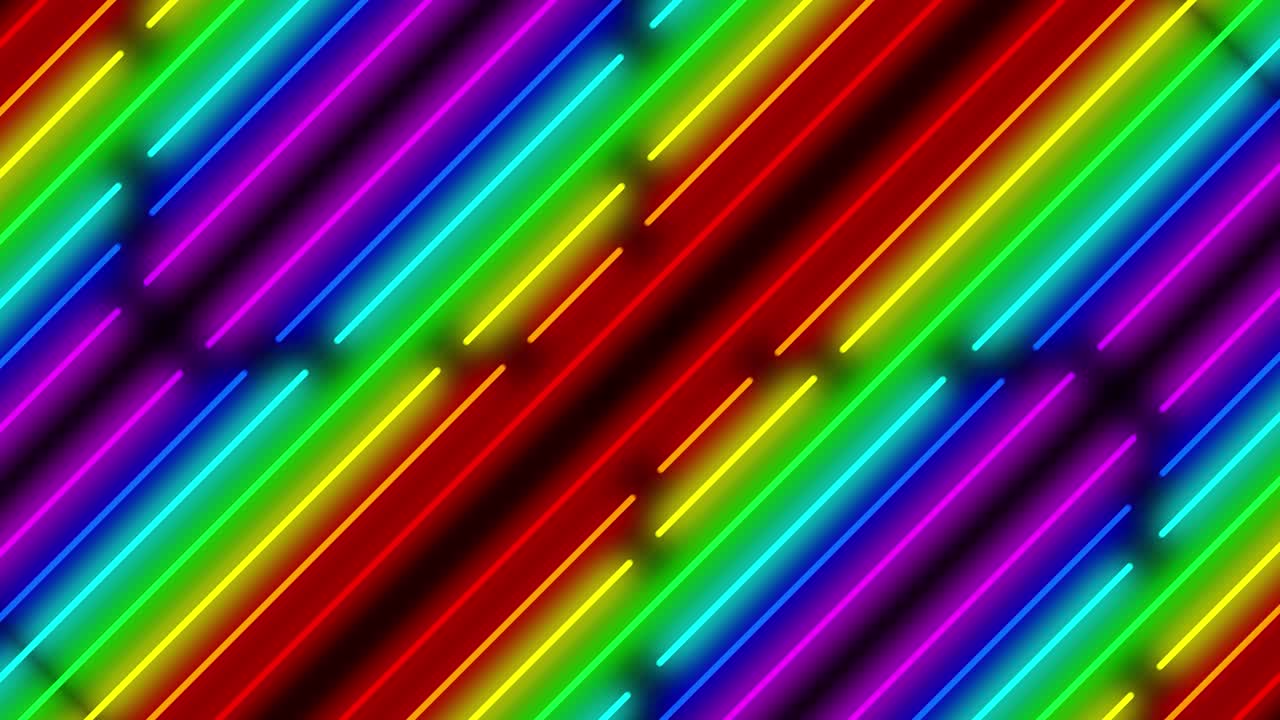 Neon line illumination animation motion graphics