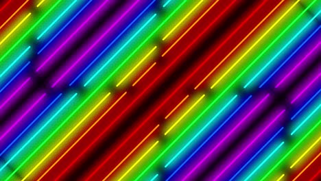 neon line illumination animation motion graphics