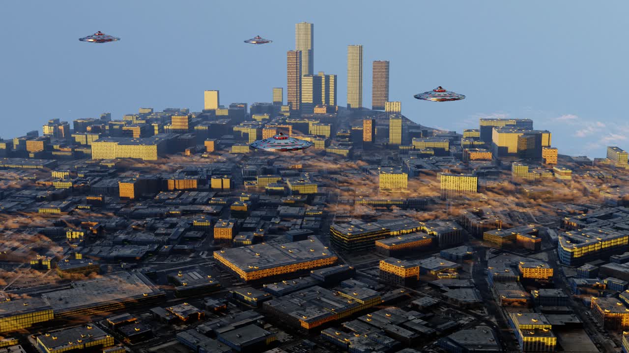 로스앤젤레스 위의 ufo, cgi