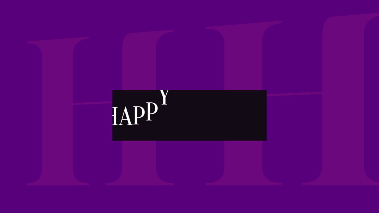 felices fiestas en degradado moderno púrpura