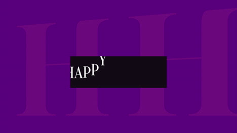 happy holidays on purple modern gradient