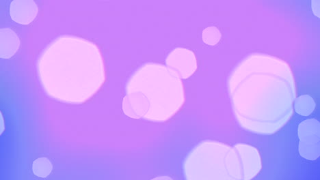 falling round glitters and particles on purple fashion gradient