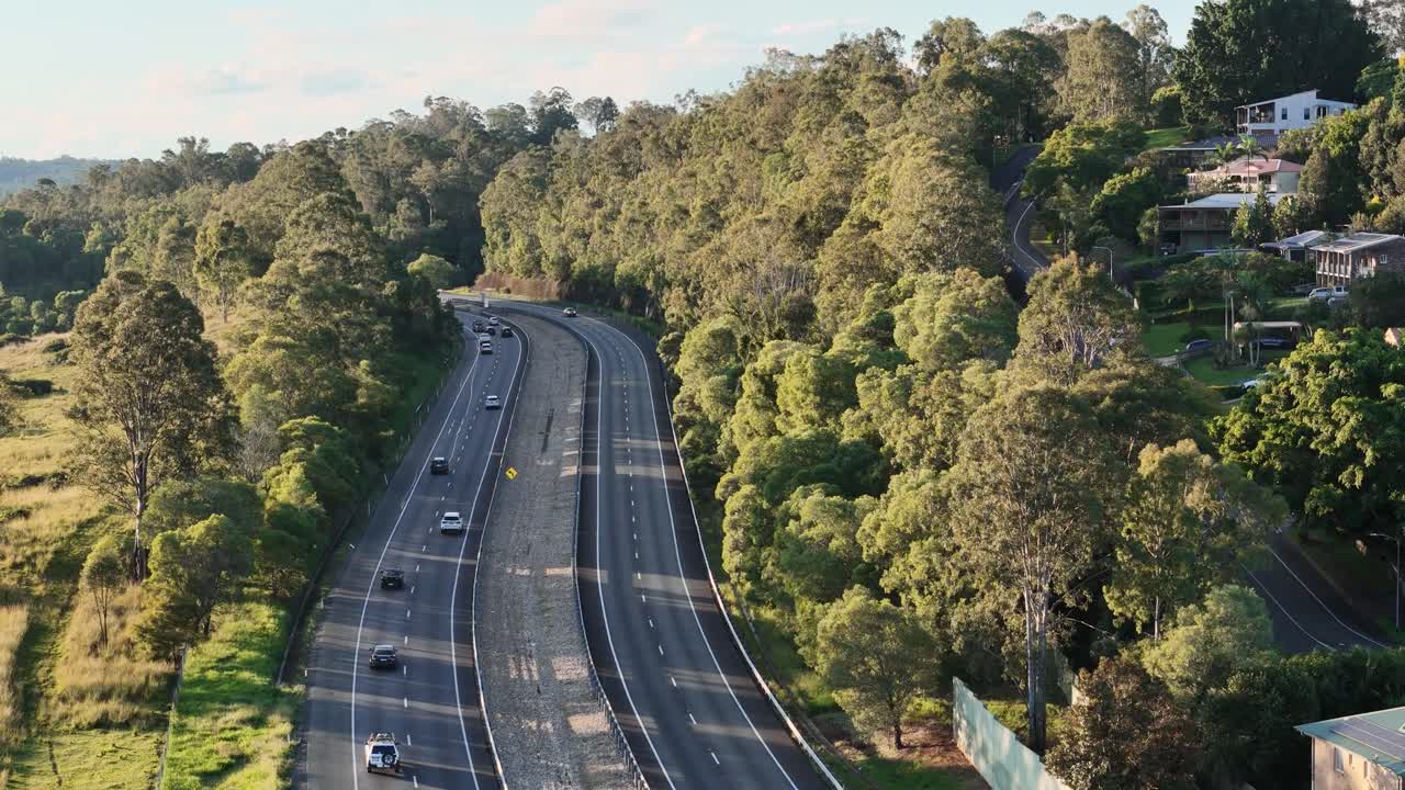 Heading west on the Logan Tollway in Queensland Australia.