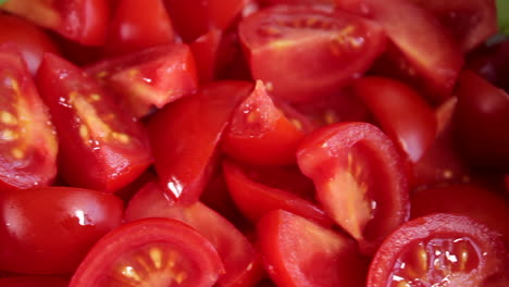 raw sliced tomatoes and basil