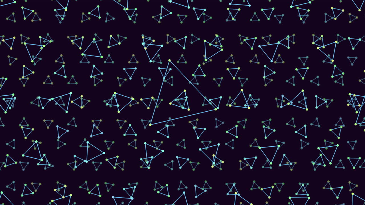 매혹적인 파란색 삼각형 패턴 우아한 기하학적 디자인 일러스트레이션