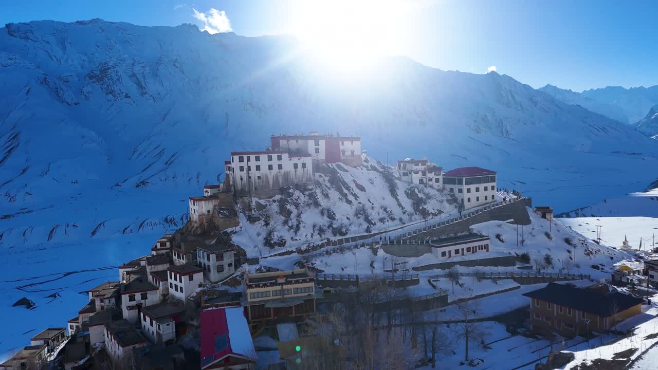 Snowy Himalayan Monastery