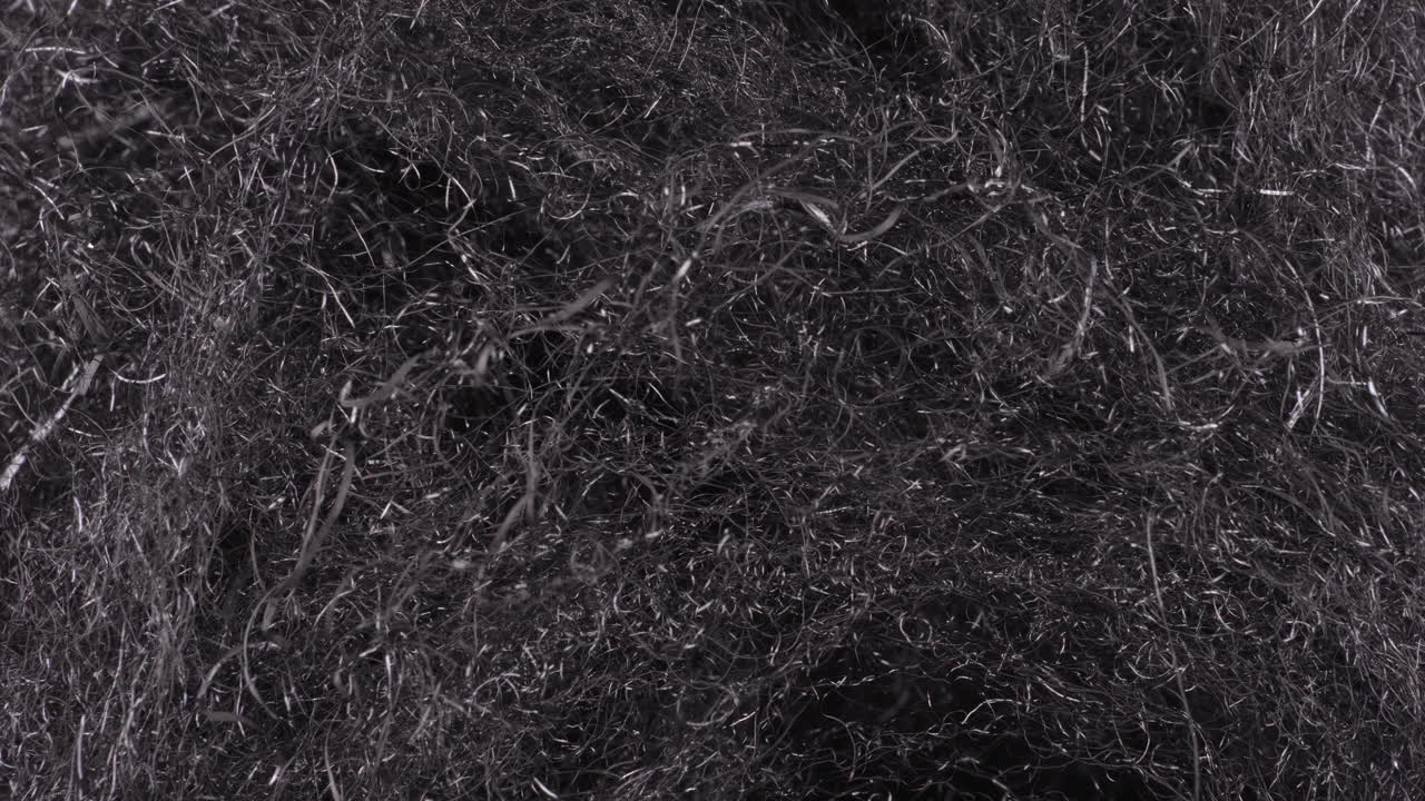 Sparkling Burning Curled Strands Of Steel Wool