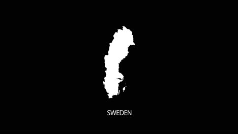 Digital-revealing-and-zooming-in-on-Sweden-Country-Map-Alpha-video-with-Country-Name-revealing-background-|-Sweden-country-Map-and-title-revealing-alpha-video-for-editing-template-conceptual