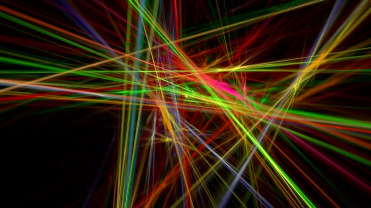 Colorful lines abstract loop motion background