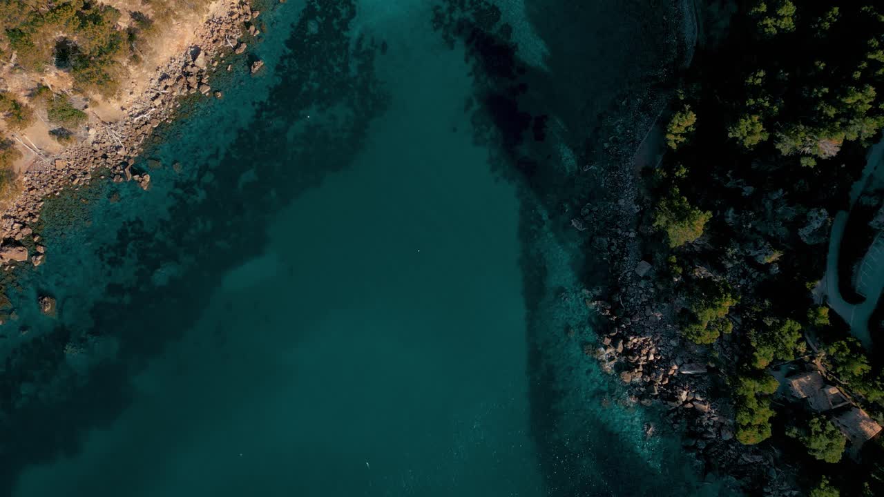 Cala Tuent incontaminata, Isola di Palma di Maiorca, vicino a Sa Calobra.