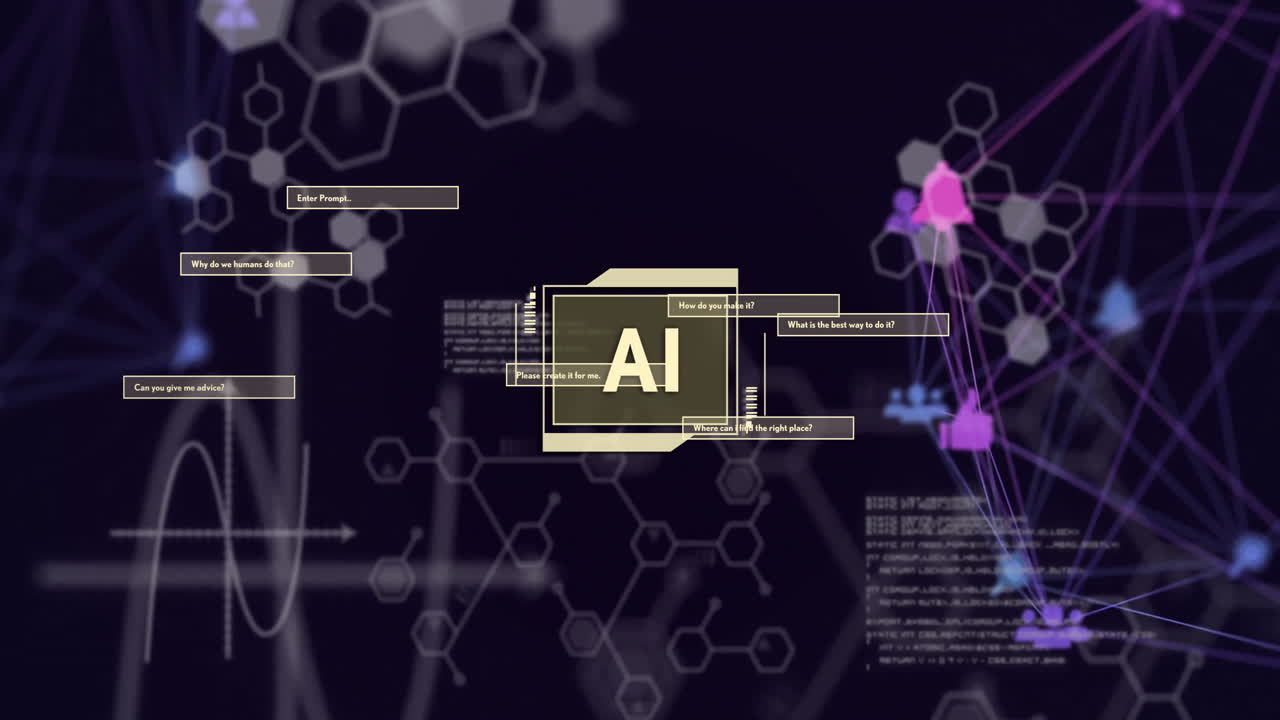 텍스트의 애니메이션, 연결 네트워크를 통해 과학 데이터 처리