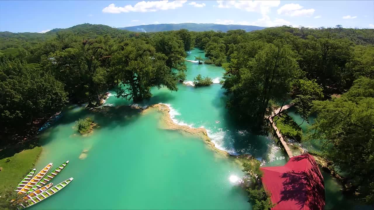 Aerial view of a River