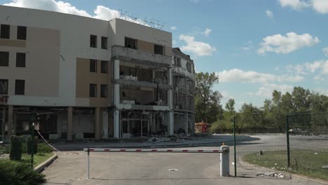 Am-10.-August-Wurde-Das-Reikartz-Hotel-In-Saporischschja,-Ukraine,-Nach-Angaben-Ukrainischer-Beamter-Von-Angeblich-Russischen-Raketen-Getroffen