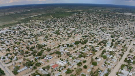 Video-Aéreo-De-La-Ciudad-Rural-Africana