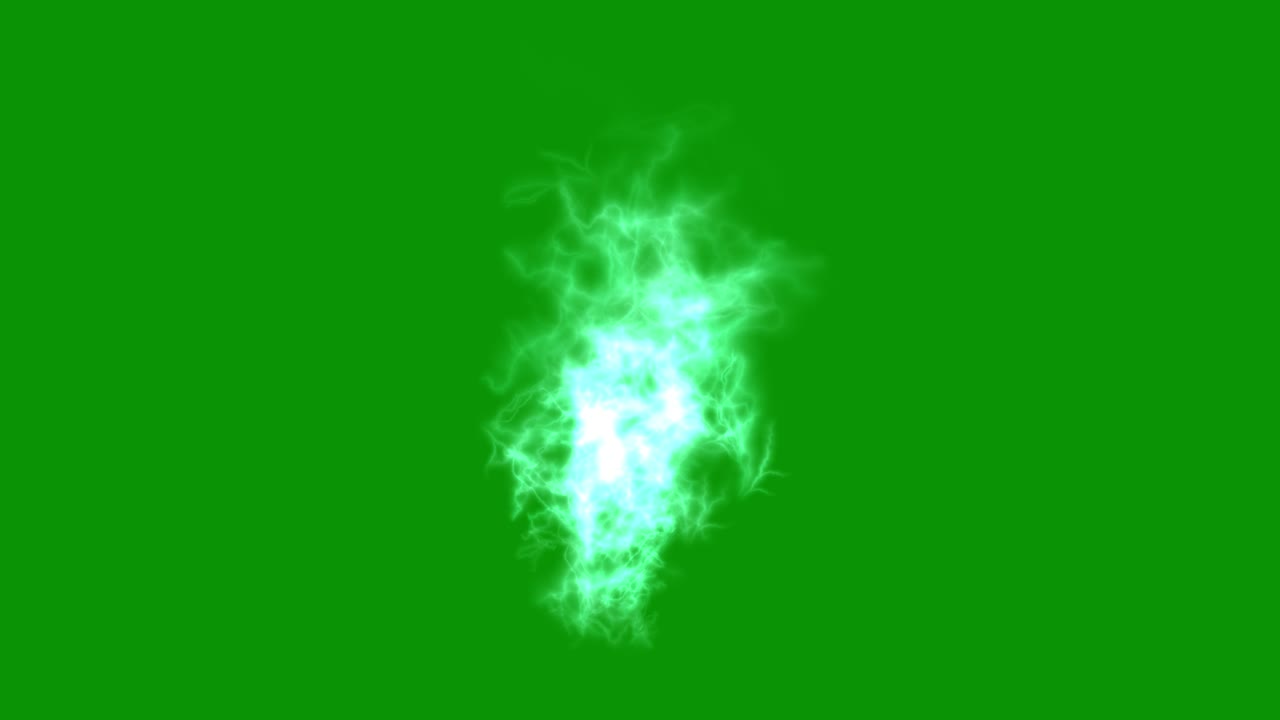 gráficos de movimiento de aura etérea con fondo de pantalla verde