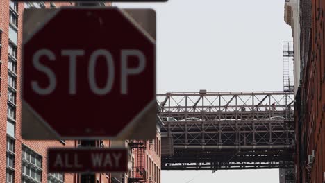 New York Brooklyn Bridge closeup