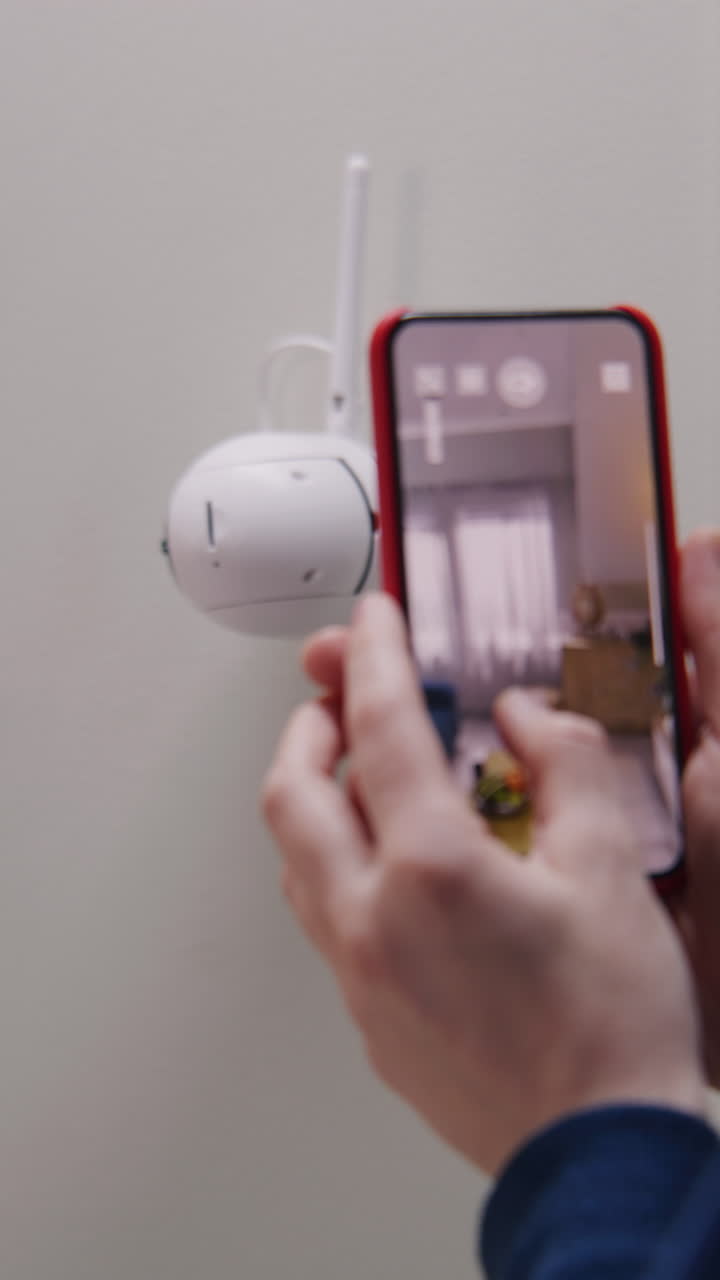 configurar una cámara de seguridad en el hogar con un teléfono inteligente