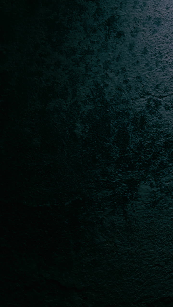 Atmospheric room lamp swings gently, projecting blue tinted light onto patina wall. Ideal for noir, mood and background themes