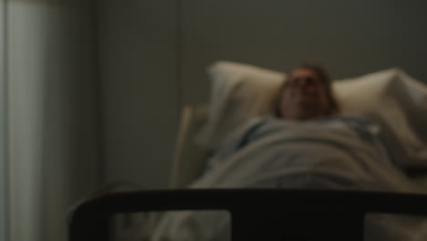 patient in hospital bed